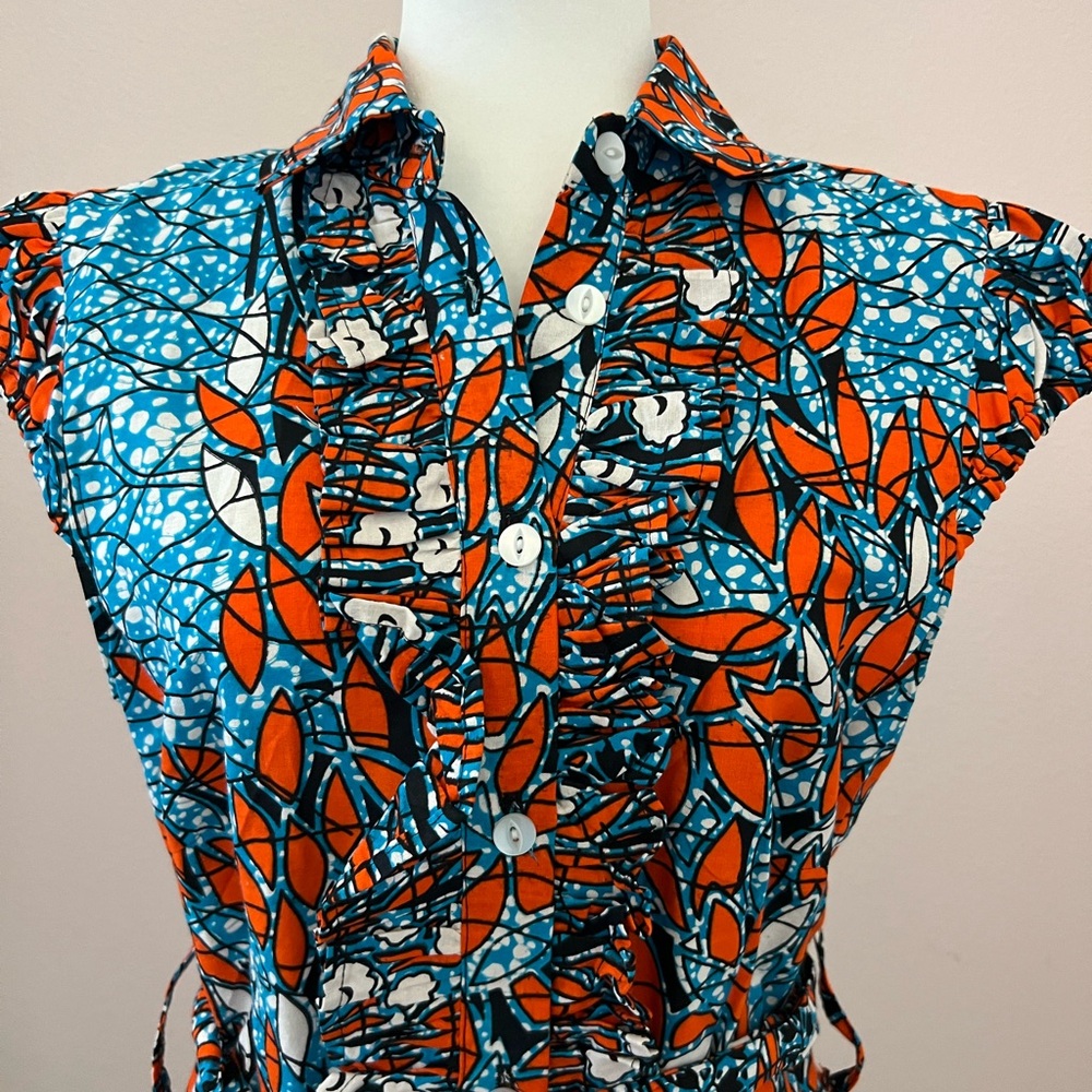 Sika Tie Waist Shirt Dress